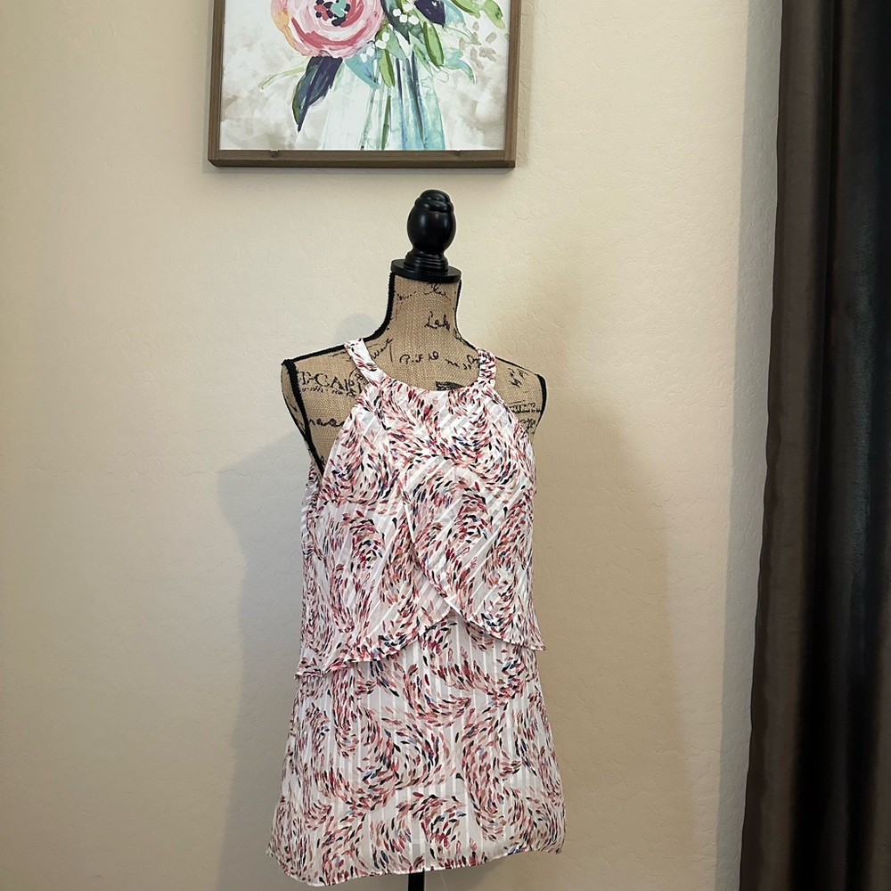 WHBM Sleeveless Blouse Size 12 - Picture 2 of 6